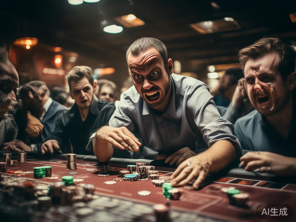 赌博过程中，很多玩家受到情绪左右，一旦连输，容易变